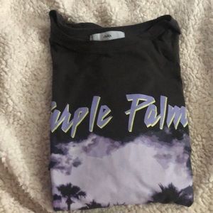 Adika Purple Palms t-shirt